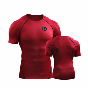 LD Athletic Compression T-Shirt – Red